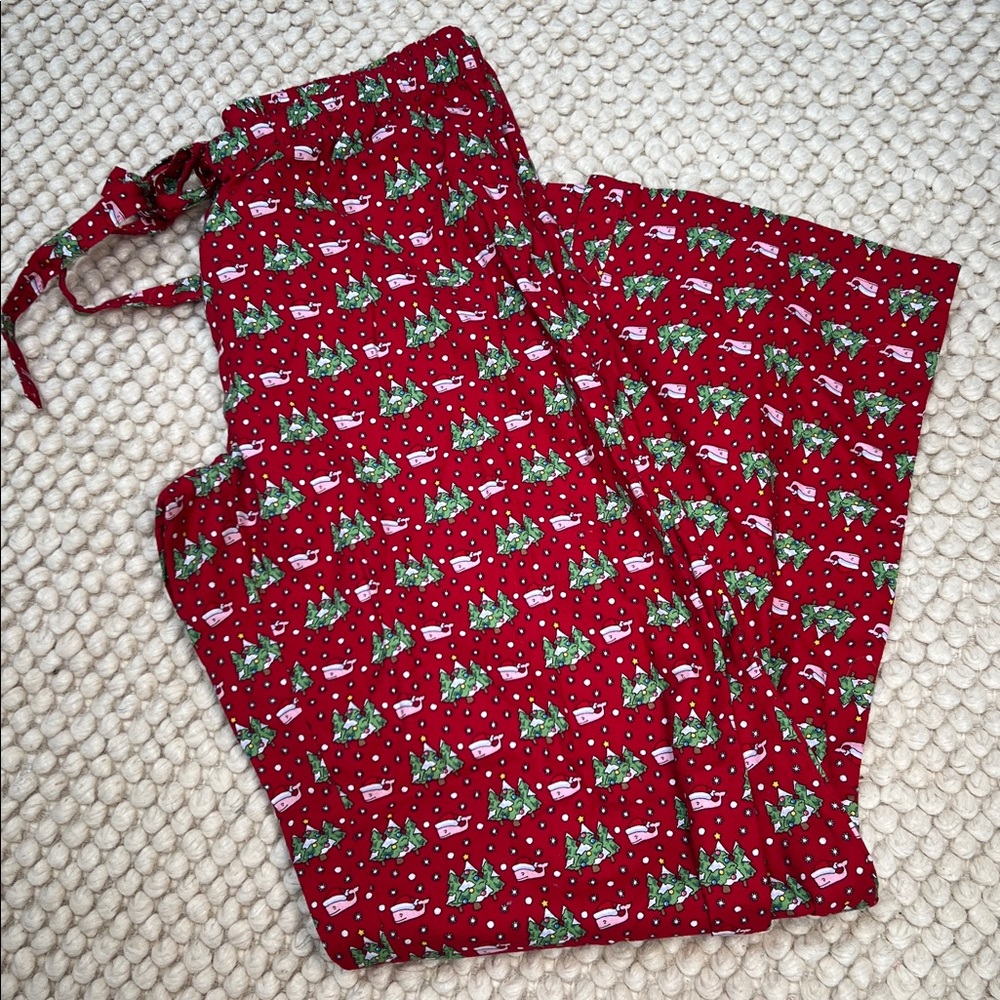 NWT Vineyard Vines Santa Whale PJ Pants •XS